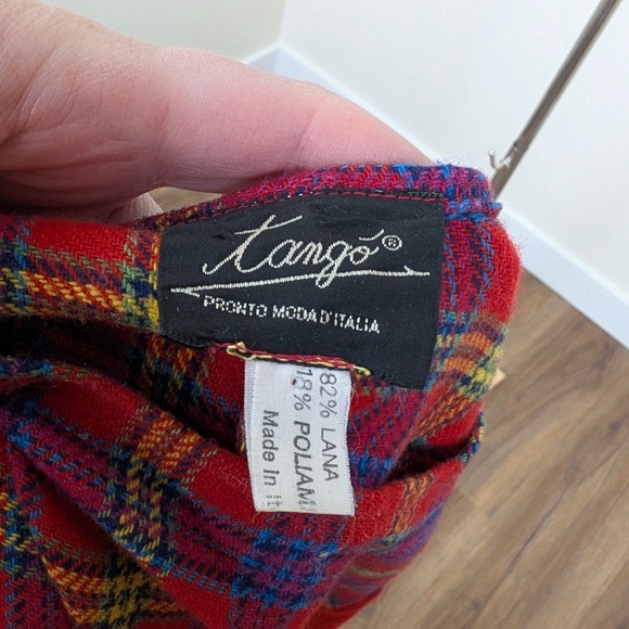 Plaid Mini Dress Long Sleeve Short Long Sleeve Holiday Plaid Empire Waist Fit - Picture 11 of 11